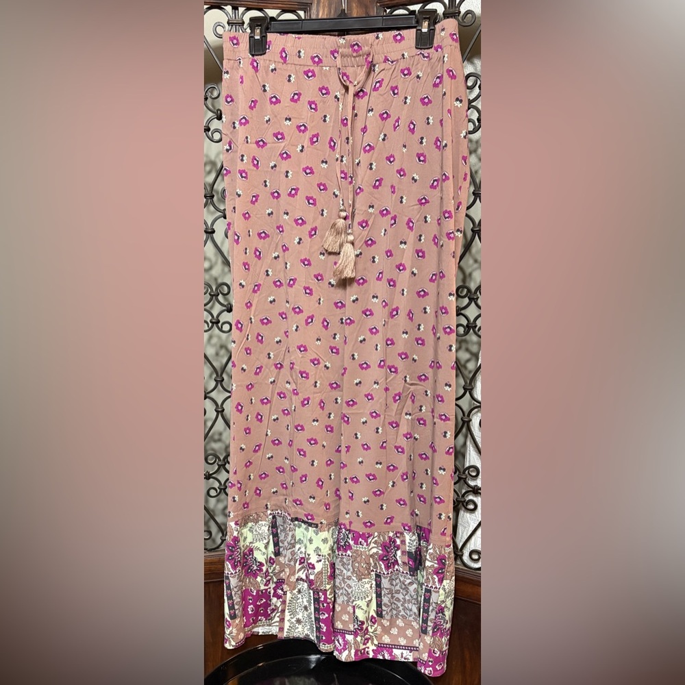 Boho Chic Floral Wide Leg Pants